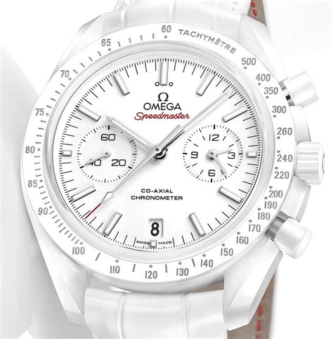 omega moon watch white|omega speedmaster white side of the moon.